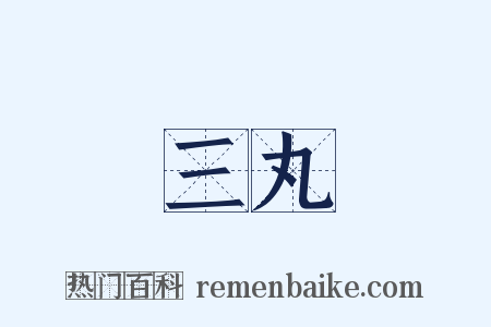 三丸是什么意思的图片